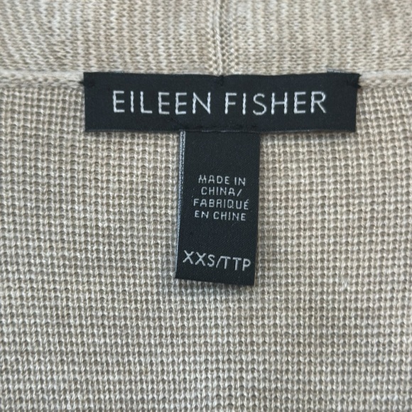 Eileen Fisher Open Front Silk Blend Cardigan - Picture 3 of 12
